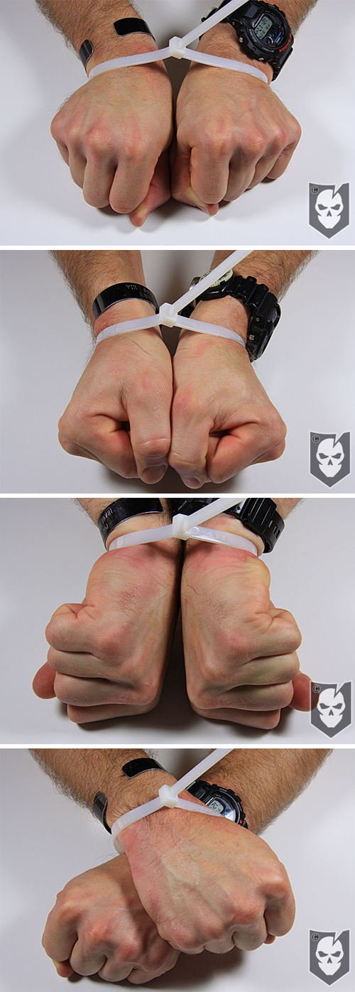 Hand Positions to Escape from Zip Ties
