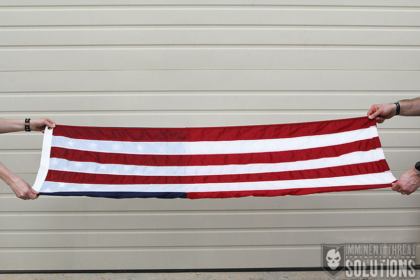 properly folded american flag