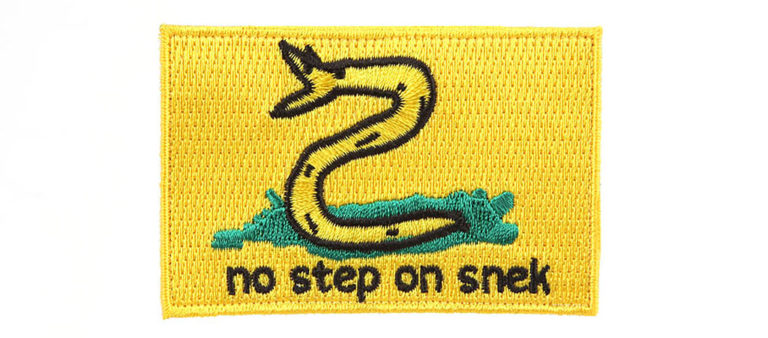 ITS No Step on Snek Morale Patch.